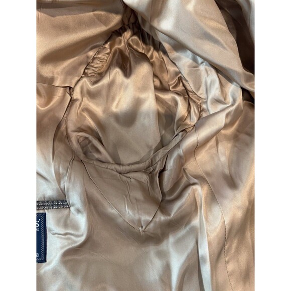 VINTAGE Burberrys Blazer Gray Muses Atlanta Tweed Sport Coat Suit Jacket USA 44L - Picture 11 of 14